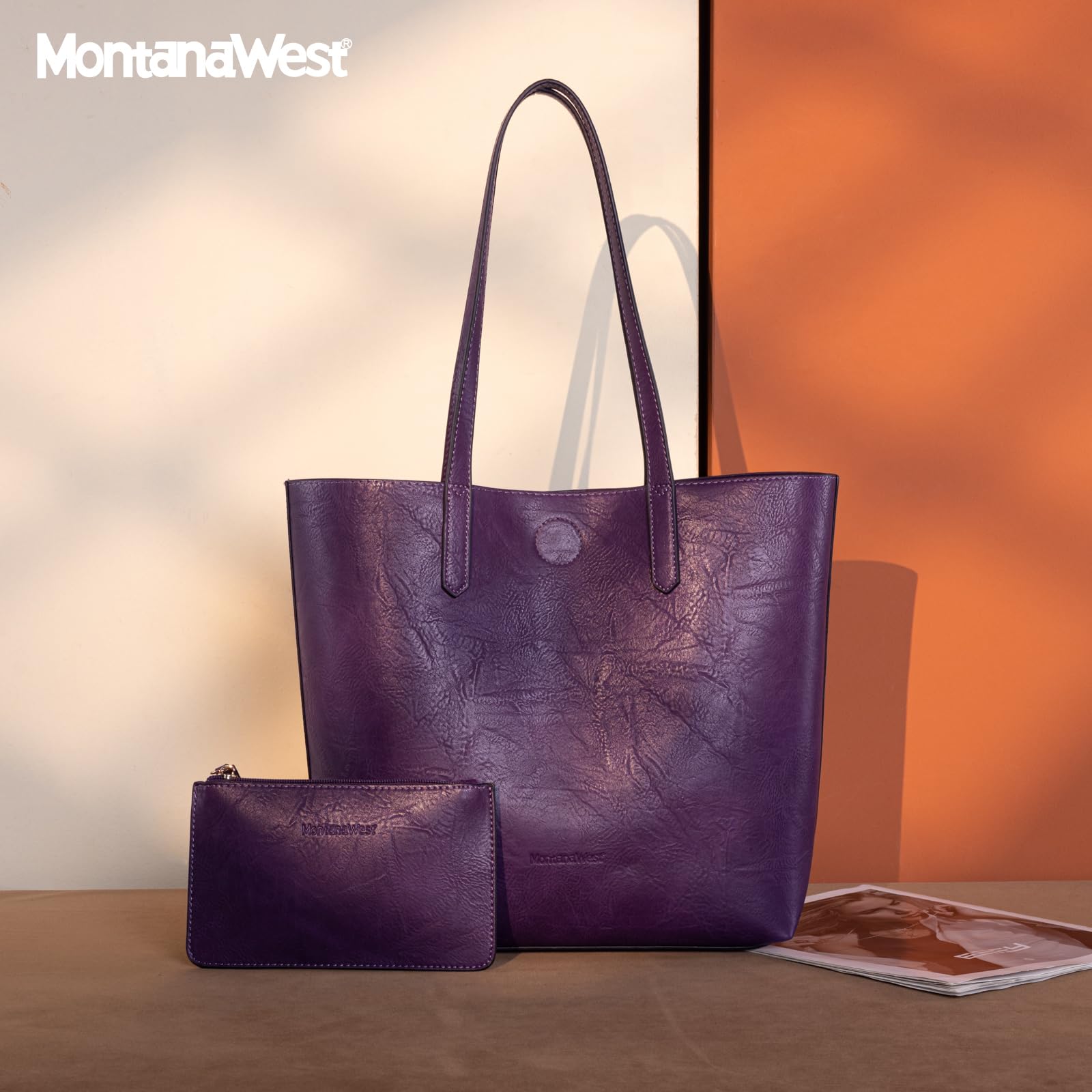 Montana West Tote Bag for Women Top Handle Purses and Handbags Soft Hobo