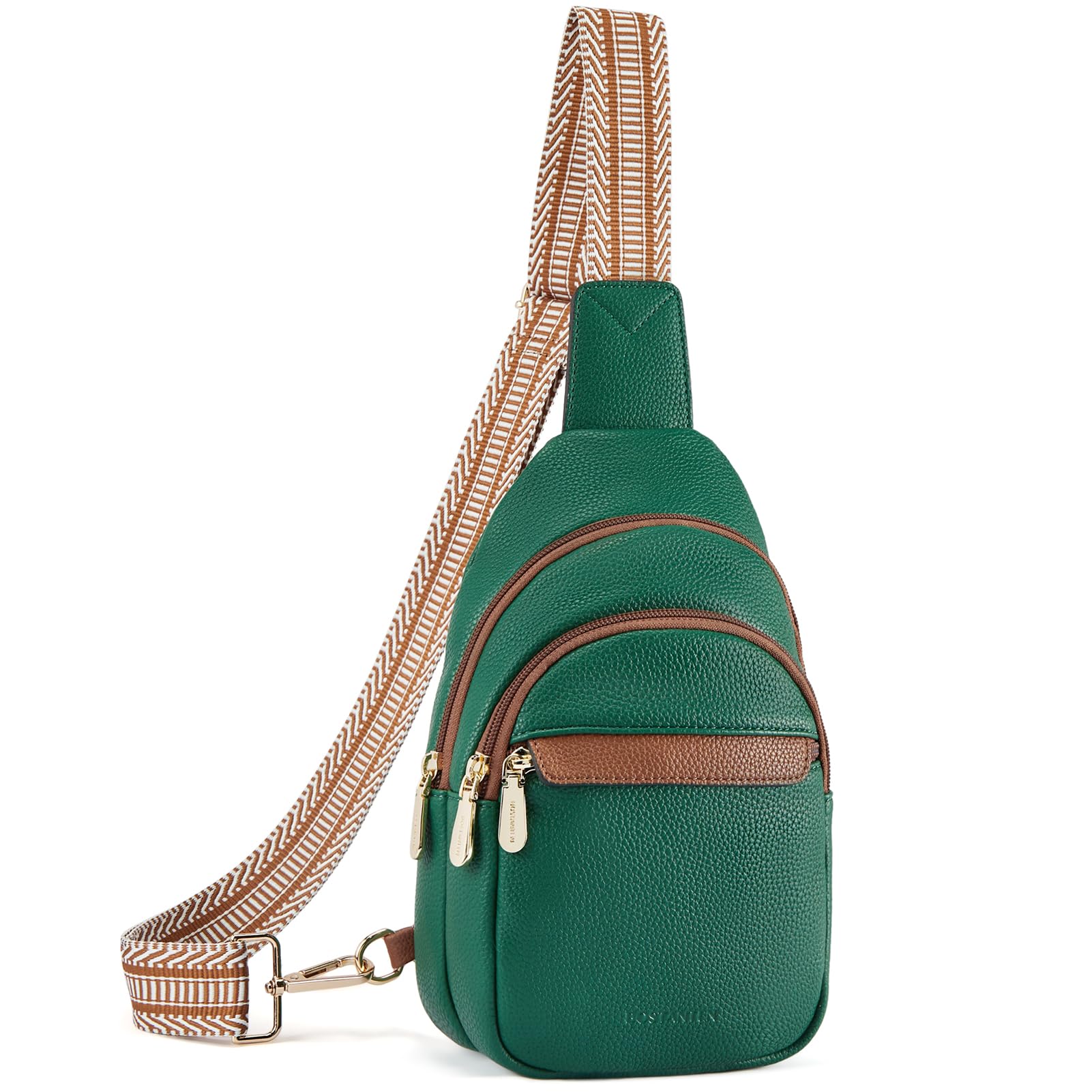 BOSTANTEN Small Sling Bag for Women Leather Crossbody Bags Fanny Pack Chest Bag for Travel