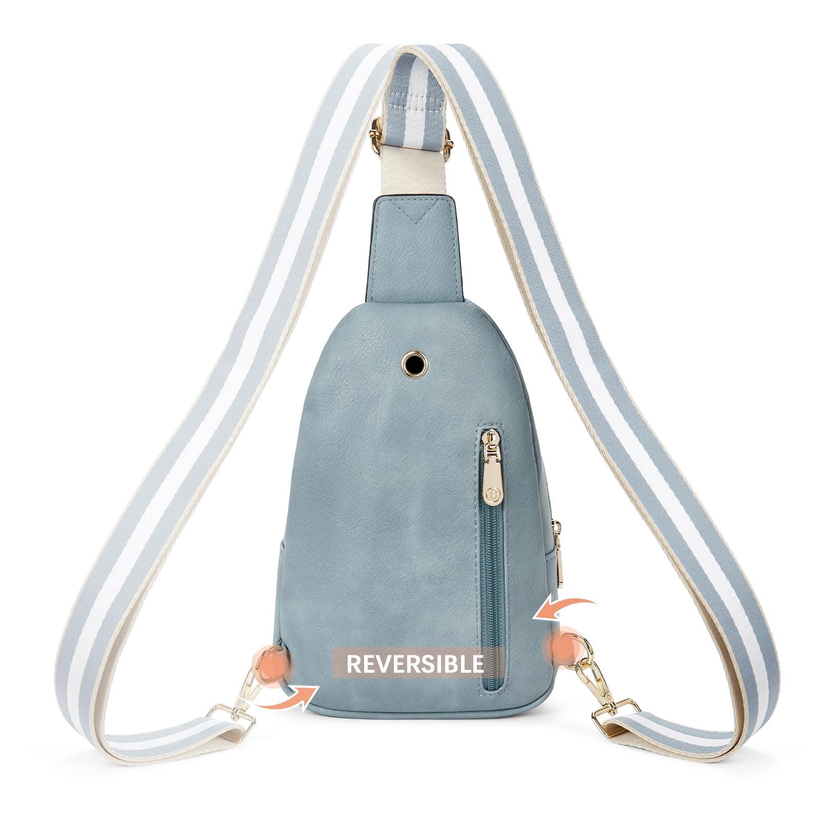 BOSTANTEN Small Sling Bag for Women Leather Crossbody Bags Fanny Pack Chest Bag for Travel