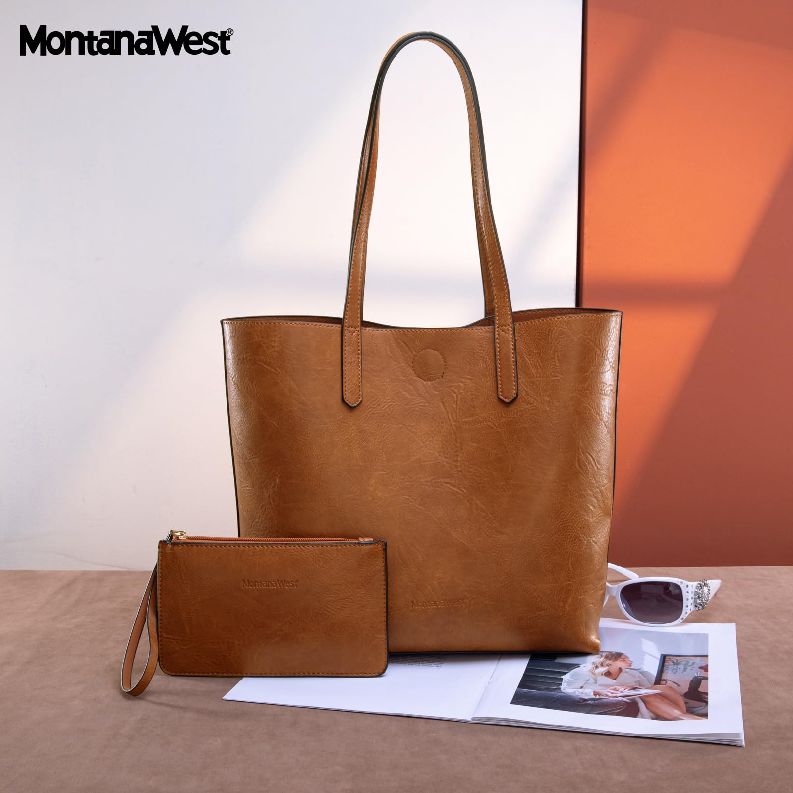 Montana West Tote Bag for Women Top Handle Purses and Handbags Soft Hobo
