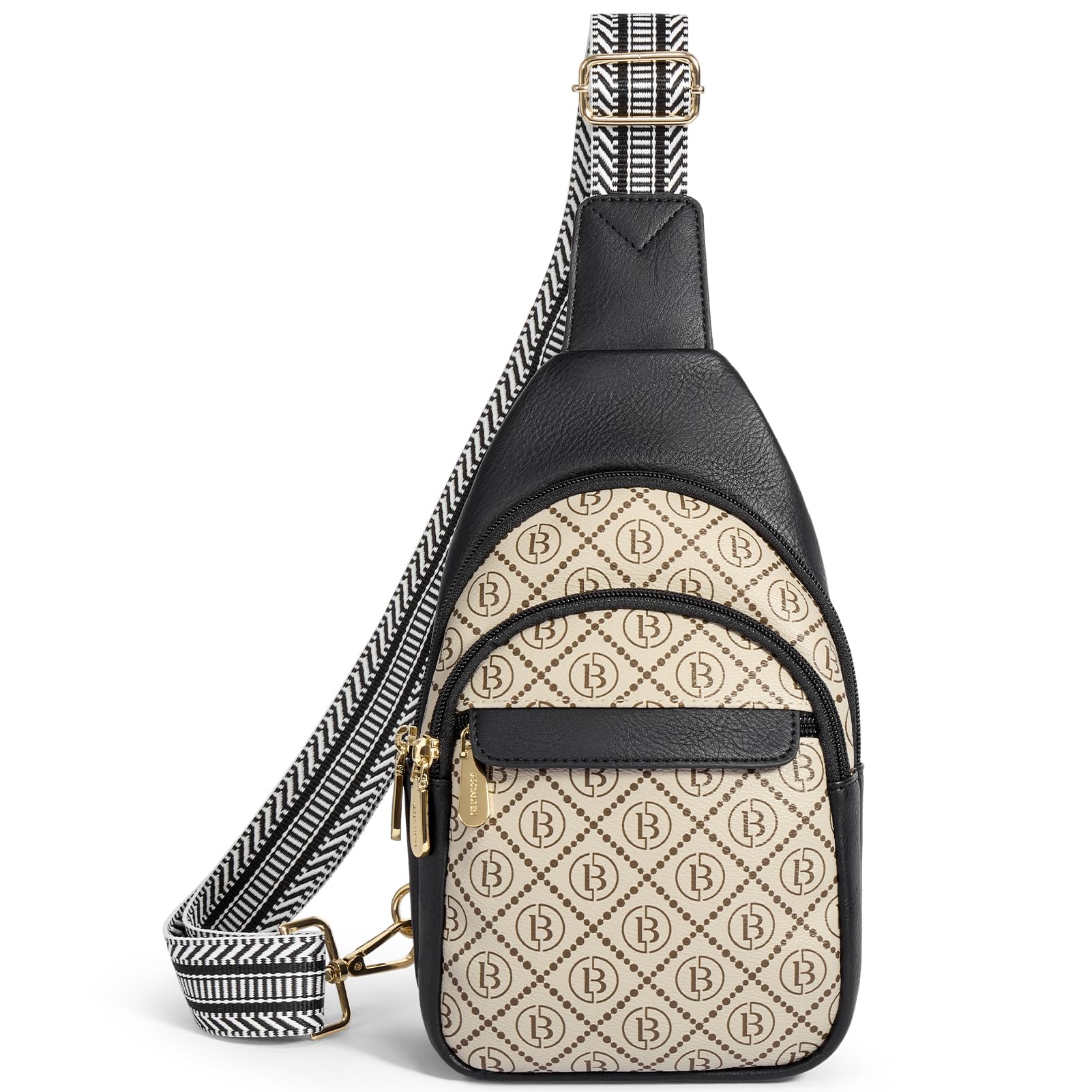 BOSTANTEN Small Sling Bag for Women Leather Crossbody Bags Fanny Pack Chest Bag for Travel